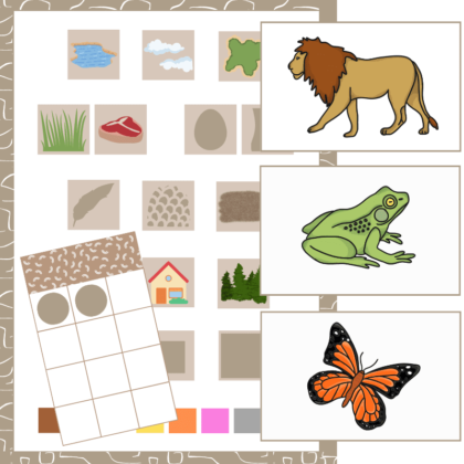 tablero animales