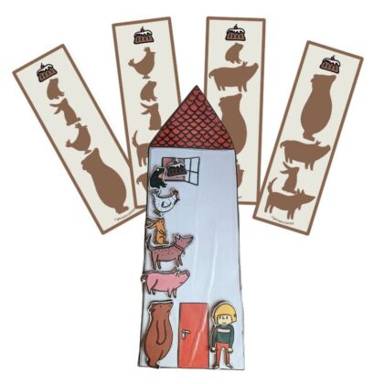 El pastel está tan arriba - Personajes y tarjetas