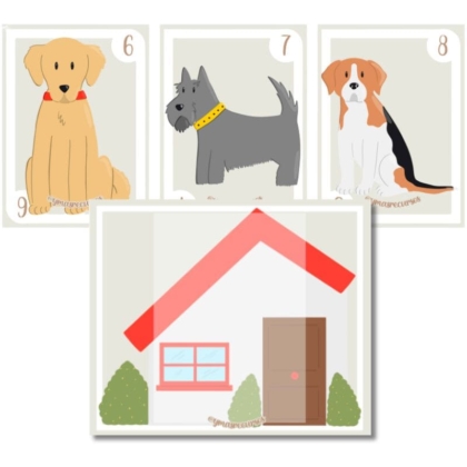 Juego cálculo mental perros